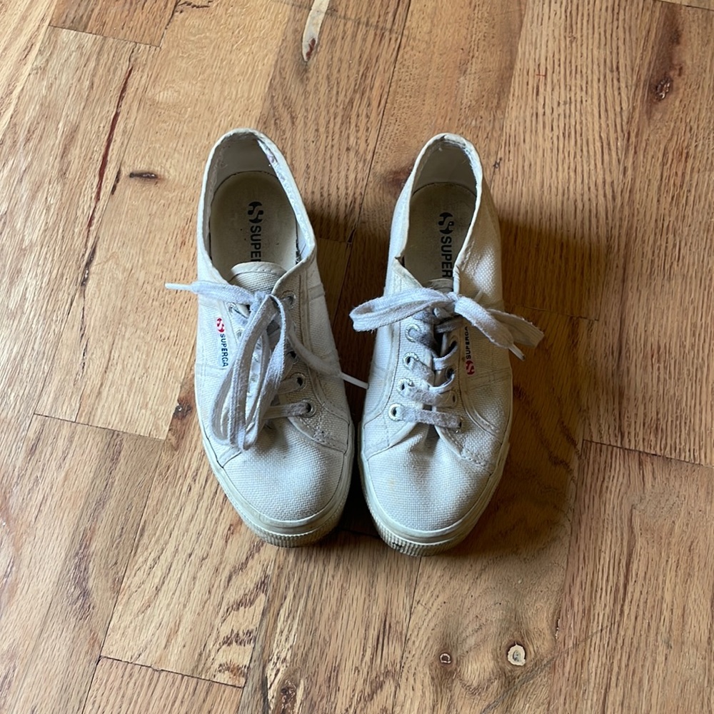 superga size 5 platform sneakers